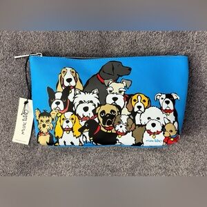 Marc Tetro Colorful Dog Print Accessory Pouch